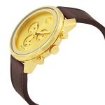 Movado Bold Sunray Mặt Tròn Màu Vàng Dây Da Màu Nâu 3600449