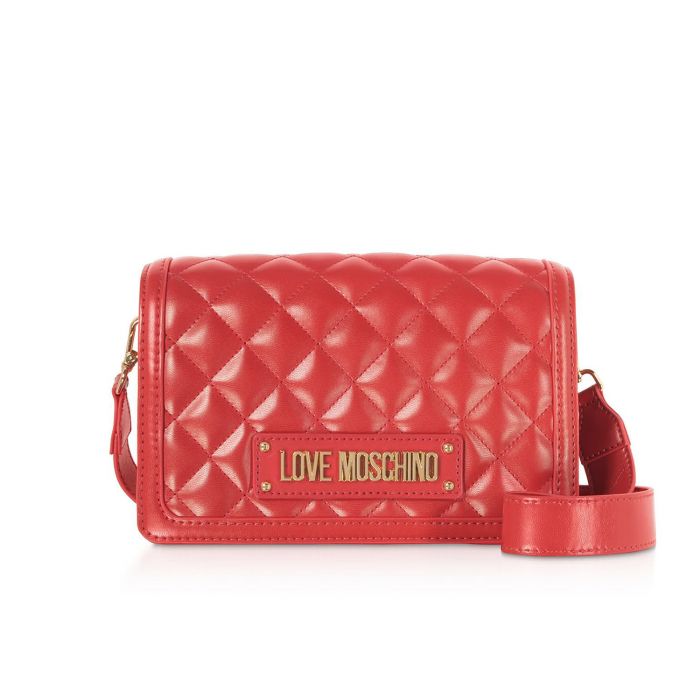 Moschino Quilted Crossbody Màu Đỏ Size 23