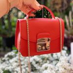 Furla Metropolis Top Handle Mini Màu Đỏ Cam Vermiglio Size 17