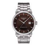 Tissot Luxury Powermatic 80 Automatic Mặt Tròn Màu Nâu Dây Kim Loại Màu Bạc Lịch Ngày T086.407.11.291.00