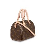 Louis Vuitton Nano Speedy Màu Nâu M61252 Size 16