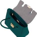 Furla Metropolis Satchel Medium Màu Xanh Lá Green Quai Xách 978150