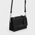 Charles & Keith Front Handle Màu Đen CK2-51190005-2