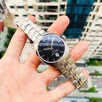 Tissot PR 100 Automatic Mặt Tròn Màu Đen Dây Kim Loại Màu Bạc Lịch Ngày T101.408.11.051.00