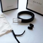 Gucci Reversible 2 Mặt Màu Nâu Và Đen 387041 BGHIN