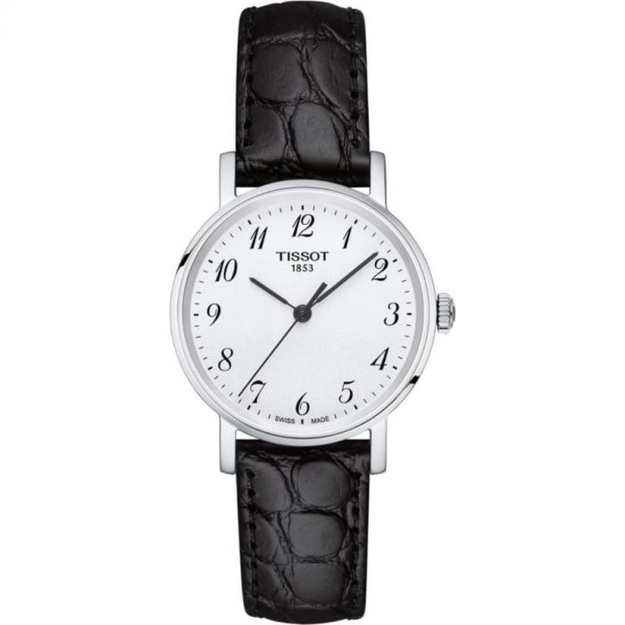 Tissot T-Classic Everytime Mặt Tròn Màu Bạc Dây Da Màu Đen T109.210.16.032.00