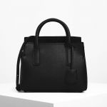 Charles & Keith Tuck-In Flap Structured Xách Tay Màu Đen CK2-30270316-1