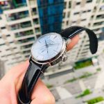 Seiko Presage Automatic Mặt Tròn Màu Xanh Dây Da Màu Đen Lịch Ngày SSA343J1