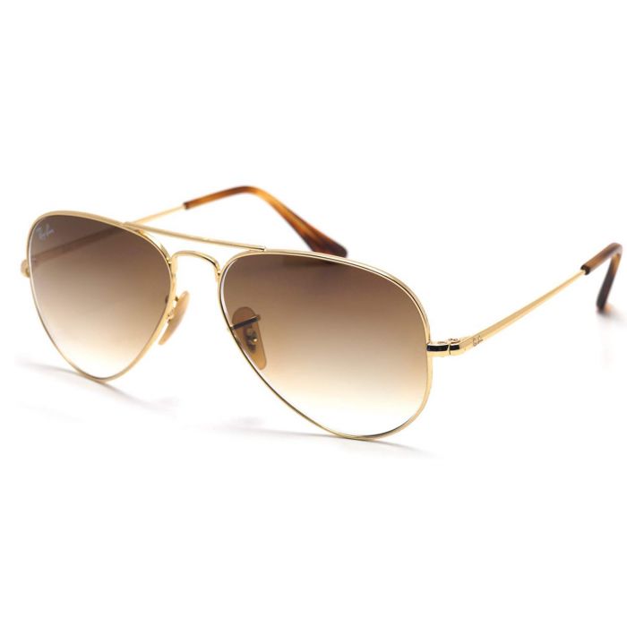 Ray-ban Aviator Gradient Lense Màu Nâu Gọng Vàng RB3689 914751 58-14