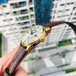 Seiko Presage Automatic Mặt Tròn Màu Trắng Dây Da Màu Nâu Lịch Ngày SRPB44J1