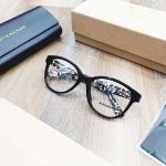 Burberry Cat Eye Màu Đen Gọng Hoạ Tiết BE2278