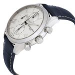 Frederique Constant Runabout Chronograph Automatic Mặt Tròn Màu Bạc Dây Da Màu Xanh Lịch Ngày FC-392MS5B6