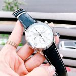 Frederique Constant Runabout Chronograph Automatic Mặt Tròn Màu Bạc Dây Da Màu Xanh Lịch Ngày FC-392MS5B6