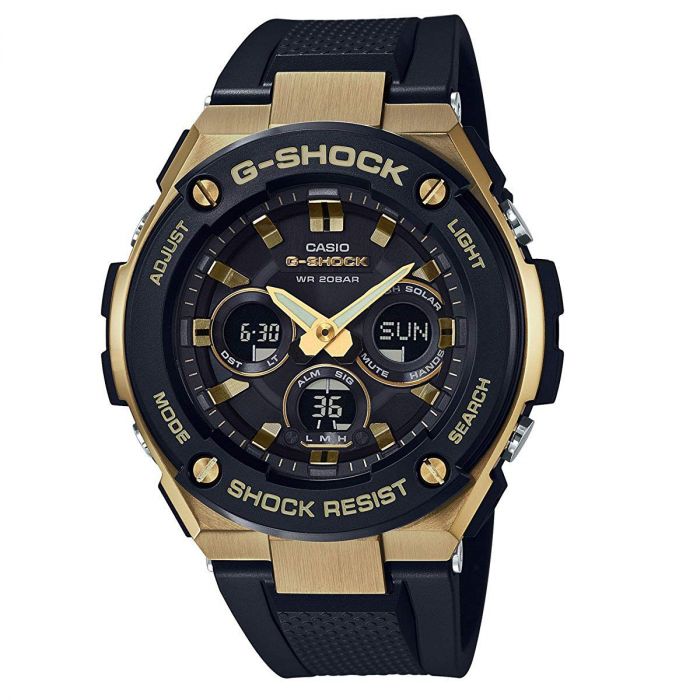 Casio G-Shock Mặt Tròn Dây Cao Su Màu Đen GST-S300G-1A9