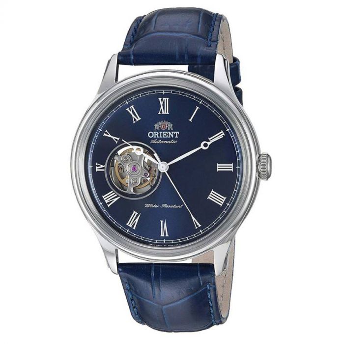 Orient Caballero Open Heart Automatic Mặt Tròn Dây Da Màu Xanh FAG00004D0