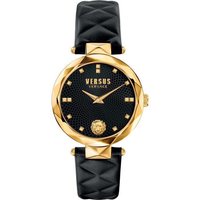 Versus by Versace Covent Garden Mặt Tròn Dây Da Màu Đen SCD050016