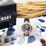 Versus by Versace Covent Garden Mặt Tròn Dây Da Màu Đen SCD050016