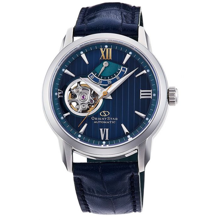 Orient Star Limited Automatic Mặt Tròn Dây Da Màu Xanh RE-DA0001L