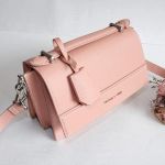 Charles & Keith Front Handle Màu Hồng Pink CK2-51190005-2