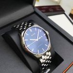 Mido Belluna Sunray II Automatic Mặt Tròn Màu Xanh Dây Kim Loại Màu Bạc Lịch Ngày Thứ M024.630.11.041.00