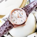 Frederique Constant Refined Specifications Automatic Diamond Mặt Tròn Dây Da Màu Xám Lịch Ngày FC-303LGD3B4