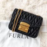 Furla Metropolis Cometa Mini Crossbody Màu Đen Onyx Size 17