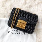 Furla Metropolis Cometa Mini Crossbody Màu Đen Onyx Size 17