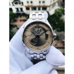 Hamilton Jazzmaster Open Heart Automatic Mặt Tròn Dây Kim Loại Màu Bạc H32705121