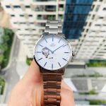 Orient Classic Automatic Mặt Tròn Màu Trắng Dây Kim Loại Màu Bạc RA-AR0102S