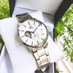 Orient Classic Automatic Mặt Tròn Màu Trắng Dây Kim Loại Màu Bạc RA-AR0102S