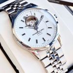 Raymond Weil Freelancer Open Heart Automatic Mặt Tròn Màu Trắng Dây Kim Loại Màu Bạc 2710-ST-30001