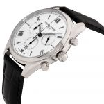 Frederique Constant Classics Chronograph Mặt Tròn Màu Bạc Dây Da Màu Đen Lịch Ngày FC-292MS5B6