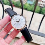 Montblanc Meisterstuck Heritage Automatic Mặt Tròn Màu Bạc Dây Da Màu Đen Lịch Ngày 111624