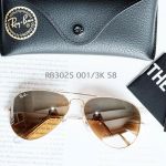 Ray-ban Aviator Gọng Vàng Lense Nâu Tráng Gương RB3025 001/3K 58-14