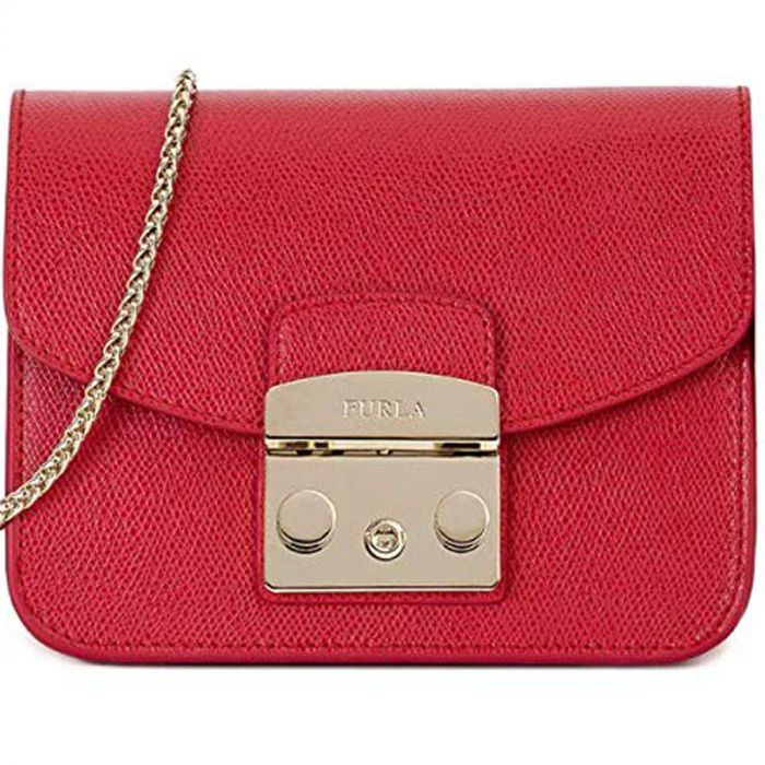 Furla Metropolis Mini Crossbody Màu Đỏ Ruby Size 17