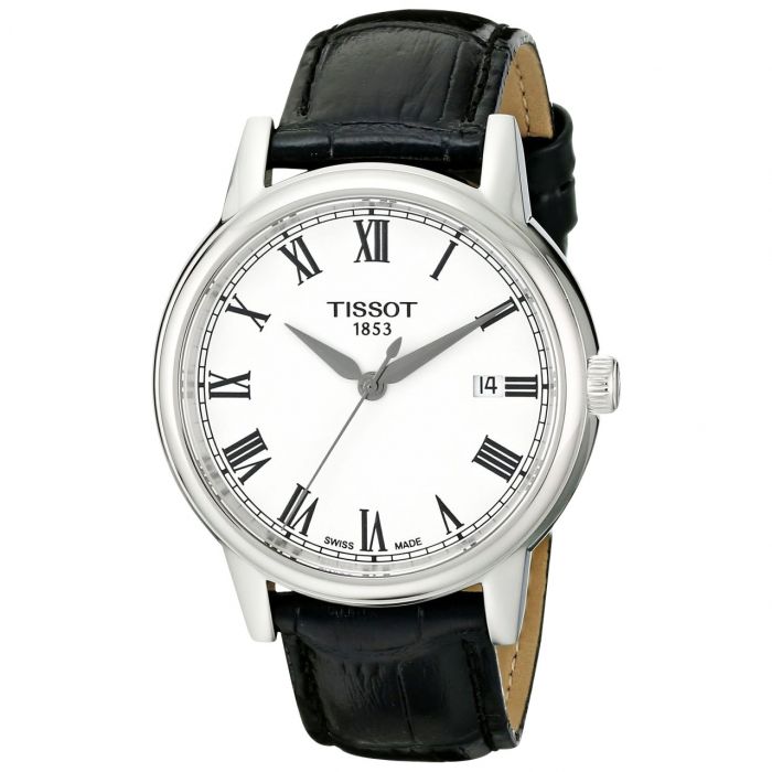 Tissot Carson Mặt Tròn Màu Trắng Dây Da Màu Đen Lịch Ngày T085.410.16.013.00