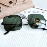 Ray-ban Evolve G-15 Lense Vuông Màu Xanh Gọng Kim Loại Màu Đen RB1971 914831