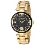 Versus by Versace Covent Garden Mặt Tròn Màu Đen Dây Kim Loại Màu Vàng VSPCD2617