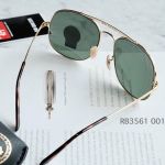 Ray-ban General Classic G-15 Lense Màu Xanh Gọng Kim Loại Màu Vàng RB3561 001 57