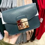 Furla Metropolis Mini Crossbody Màu Xanh Ottanio G Size 17