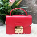 Furla Metropolis Top Handle Mini Màu Đỏ Ruby Size 17