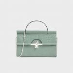 Charles & Keith Croc-Effect Màu Xanh CK6-10770389