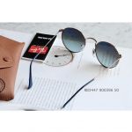 Ray-ban Gradient Lense Tròn Màu Xanh Nâu Gọng Kim Loại RB3447 900396 50-21