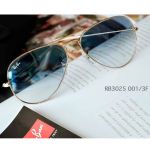 Ray-ban Arista Gradient Lense Xanh Gọng Kim Loại Màu Vàng RB3025 001/3F 62-14