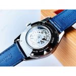 Orient Star Automatic Mặt Tròn Dây Da Màu Xanh RE-AV0111L00B