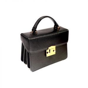 Charles & Keith Classic Push Lock Dáng Hộp Màu Đen CK2-50700841