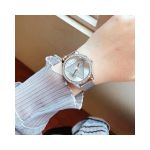 Guess Tri Glitz Mặt Tròn Dây Kim Loại Màu Bạc W1142L1