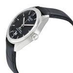 Tissot PR 100 Mặt Tròn Viền Bạc Dây Da Màu Đen Lịch Ngày T101.451.16.051.00