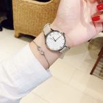 Skagen Anita Mặt Tròn Màu Trắng Dây Da Màu Be SKW2648