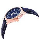 Raymond Weil Maestro Moon Phase Automatic Mặt Tròn Viền Vàng Hồng Dây Da Màu Xanh Lịch Ngày 2239-PC5-00509